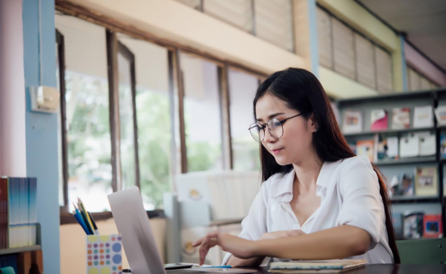 Expense tracking materials and documents spread on desk